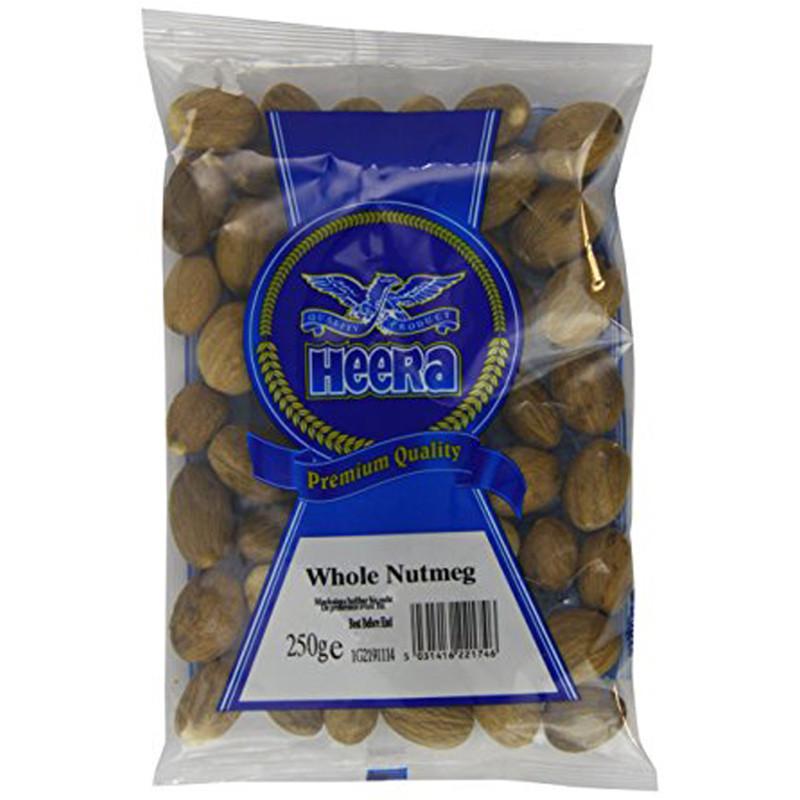 Heera Whole Nutmeg 100g-Whole Spice-Mullaco Online