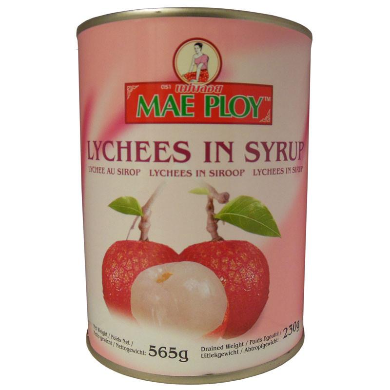 Mae Ploy Lychee In Heavy Syrup 565g-Tinned Fruit-Mullaco Online