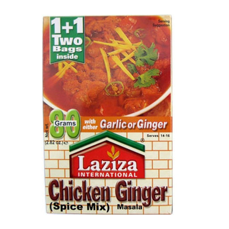 Laziza Chicken Ginger Masala 80g-Instant Mixes-Mullaco Online