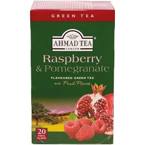 Ahmad Tea Raspberry & Pomegranate Green Tea 40g – Mullaco Online
