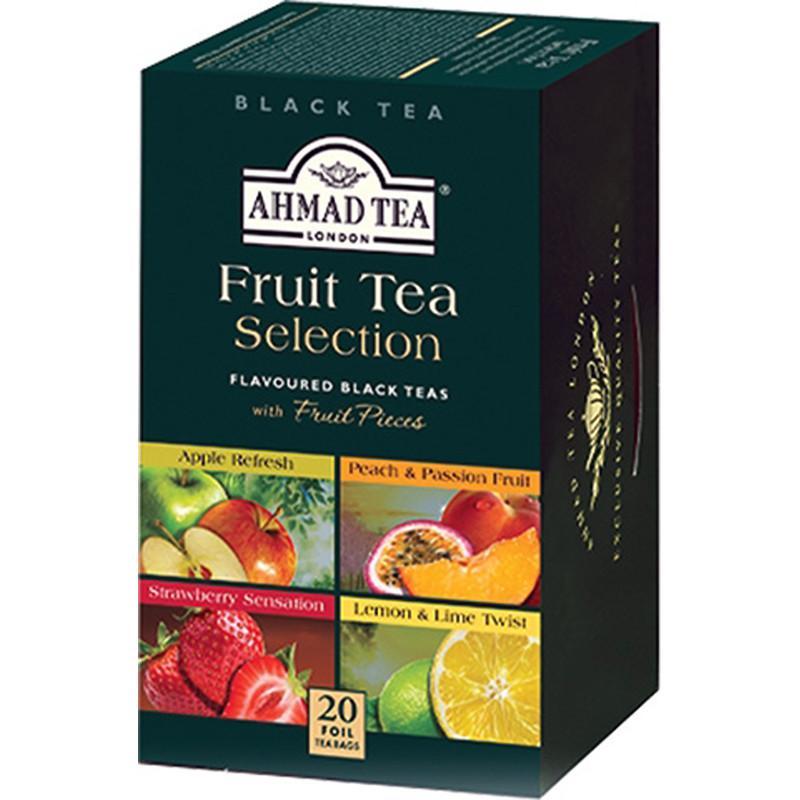 Ahmad Tea Flavoured Fruit Tea Selection, 20 Bags-Tea-Mullaco Online
