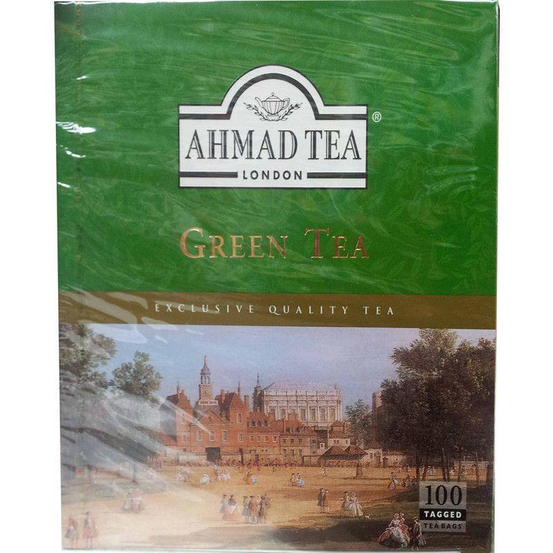 Ahmad Tea, Green Tea 100 Bags-Tea-Mullaco Online