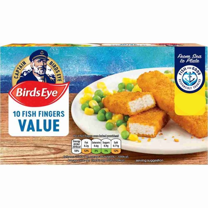 Birds Eye Frozen Breaded Fish Fingers - Cod