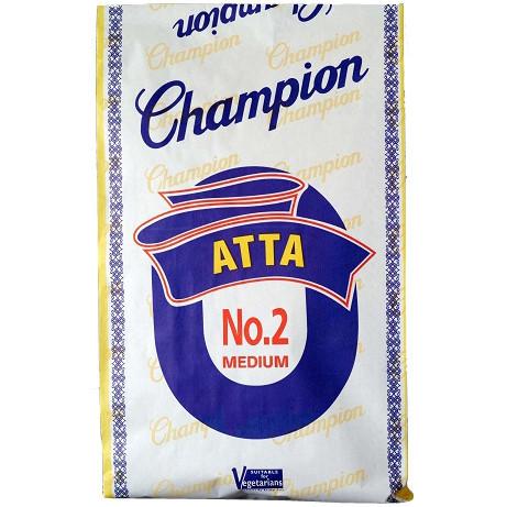Champion Atta No.2 Medium Chapatti Flour 10kg-Flour-Mullaco Online