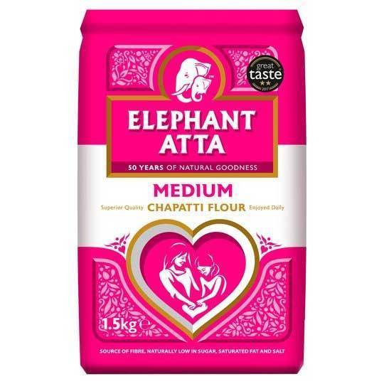 Elephant Atta Medium Chapatti Flour-Flour-Mullaco Online