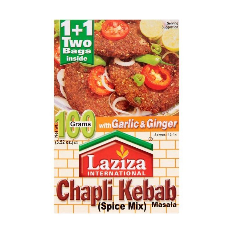 Laziza Chapli Kebab Masala 100g-Instant Mixes-Mullaco Online