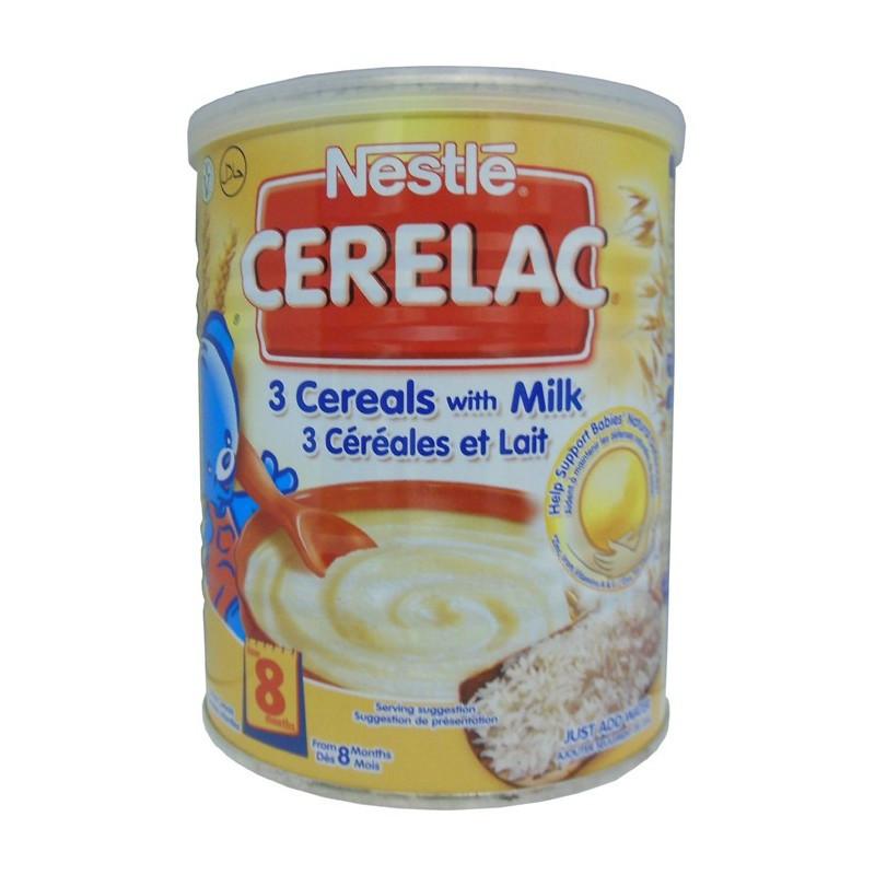 Nestle Cerelac 3 Cereals & Milk 400g-Baby Food-Mullaco Online