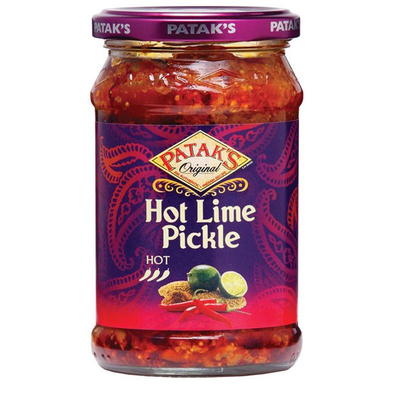 Pataks Hot Lime Pickle 283g-Pickles-Mullaco Online
