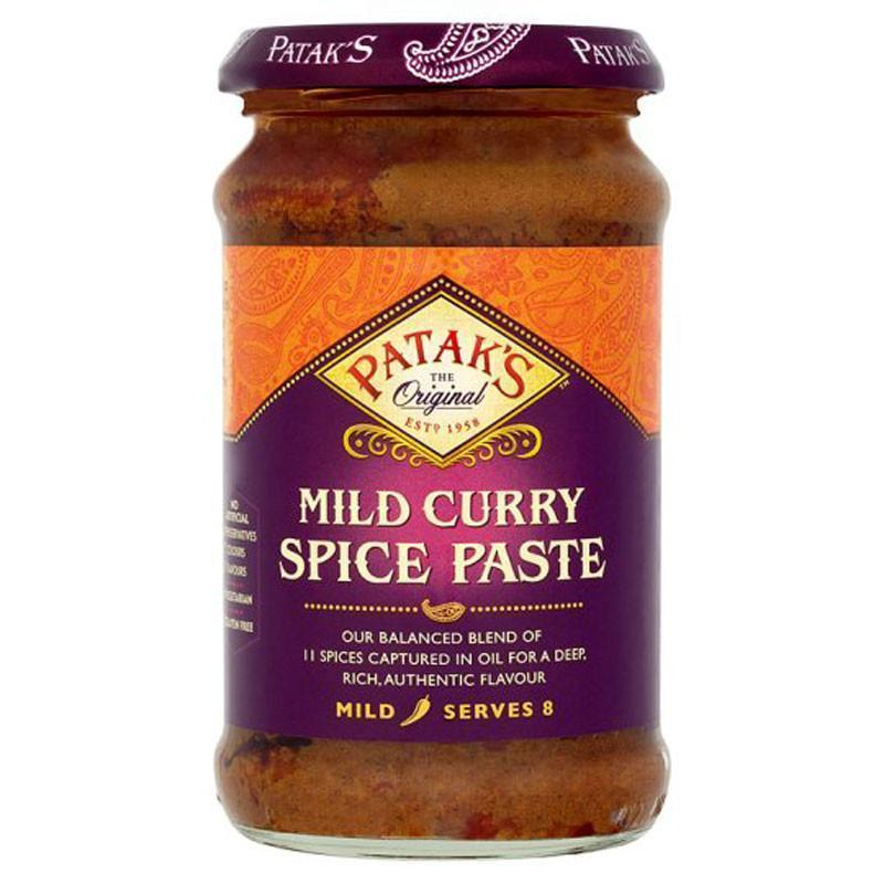 Pataks Mild Curry Paste 283g-Marinade&Sauces-Mullaco Online