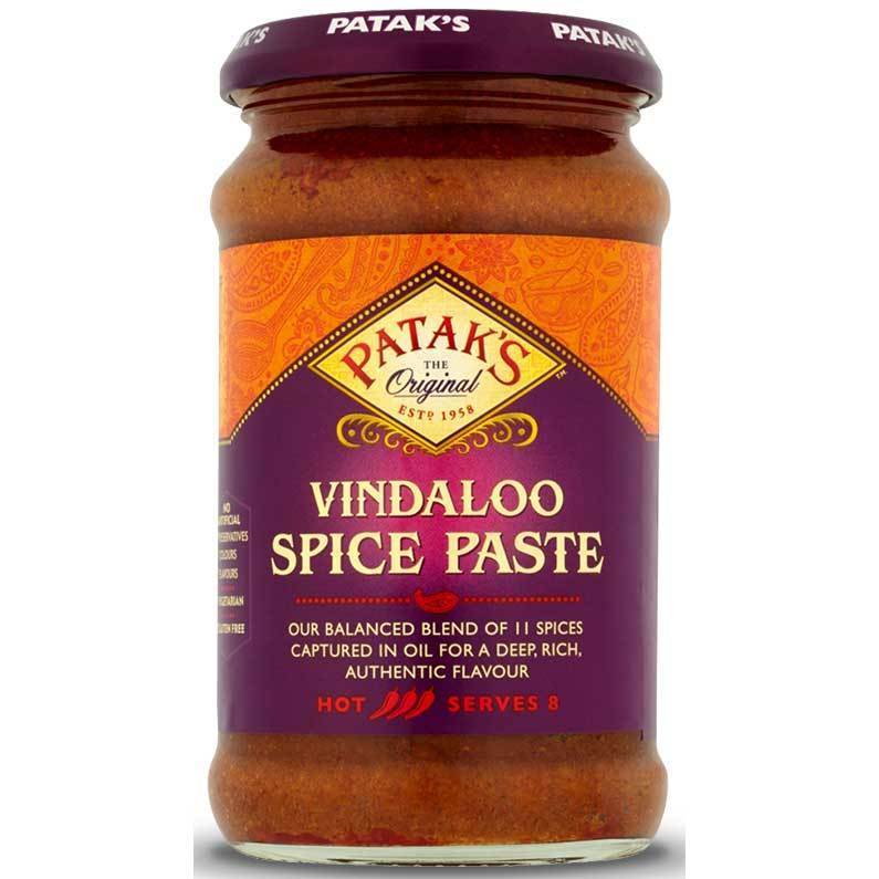 Patak's Vindaloo Spice Paste 283g-Marinade & Sauces-Mullaco Online