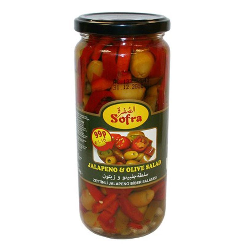 Sofra Jalepeno & Olive Salad 480g-Jars-Mullaco Online