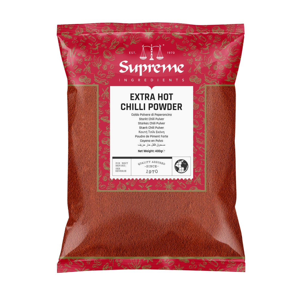Extra Chilli Powder Supreme Extra Hot Chilli Powder 400g – Mullaco Online