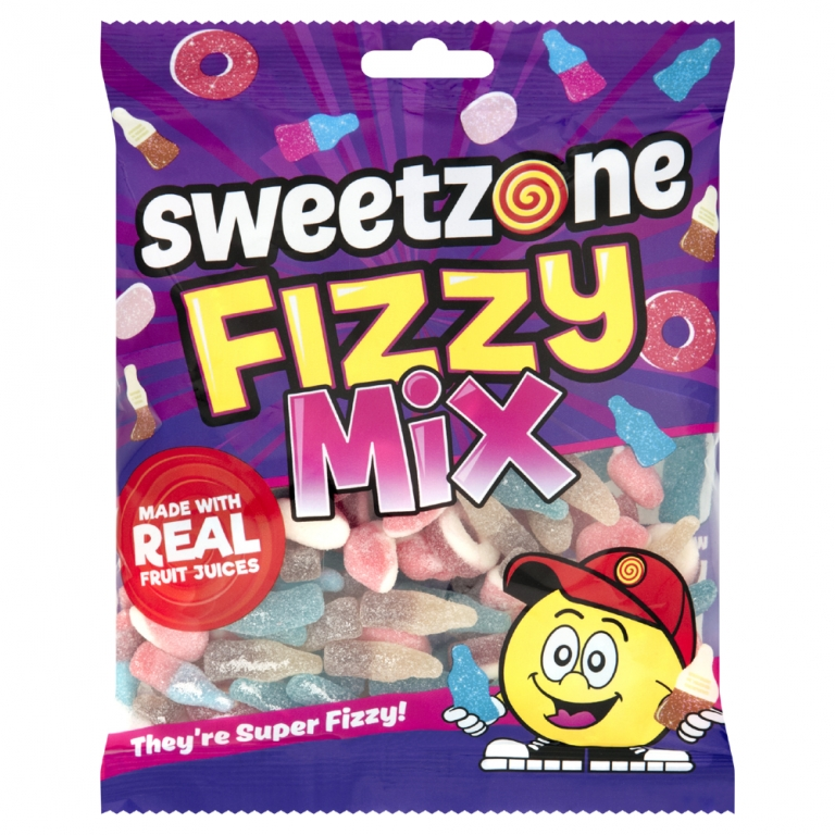 Sweetzone Fizzy Mix 180g-Sweets-Mullaco Online