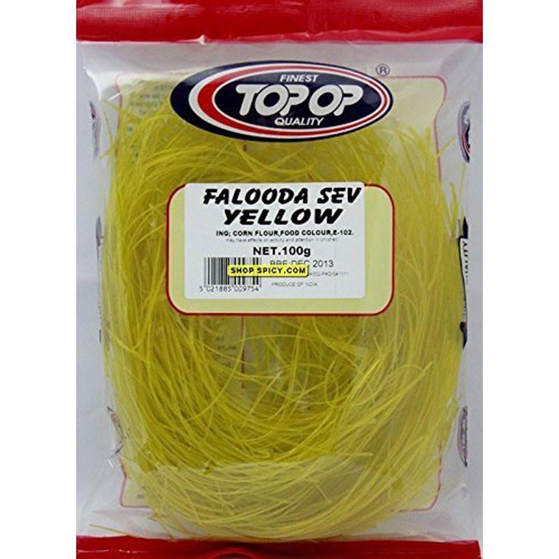 Top-Op Falooda Sev Yellow 100g-Desserts-Mullaco Online